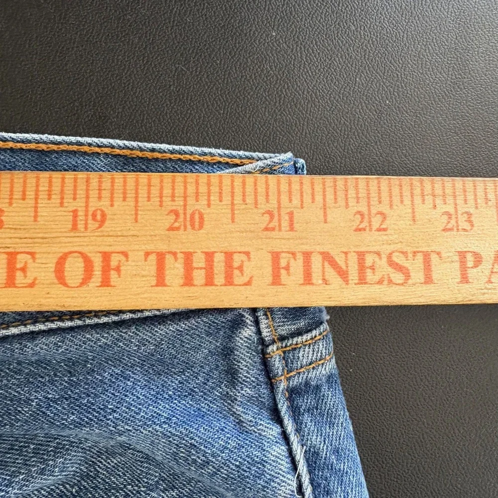 VTG 90s Levis 501 STF Jeans Mens 46x32 Made in USA Blue Straight Leg Button Fly